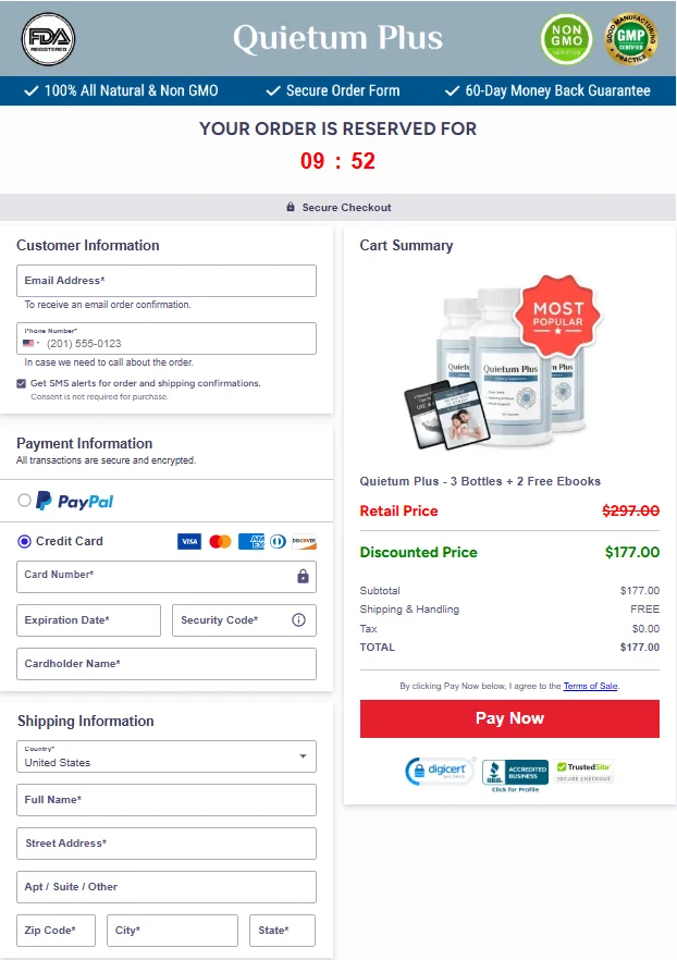 quietum plus-Secure-Checkout